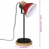 Lampa stołowa, 25 W, postarzany czerwony, 17x17x50 cm, E27