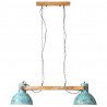 Lampa wisząca, 25 W, postarzany niebieski, 85x28x109 cm, E27