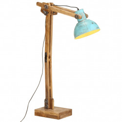 Lampa stojąca, 25 W, postarzany niebieski, 33x25x130-150cm, E27