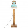 Lampa stojąca, 25 W, postarzany niebieski, 33x25x130-150cm, E27