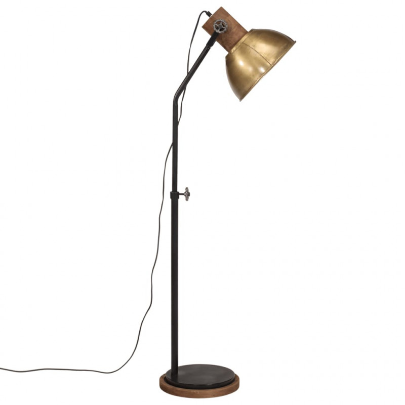 Lampa stojąca, 25 W, antyczny mosiądz, 30x30x100-150 cm, E27
