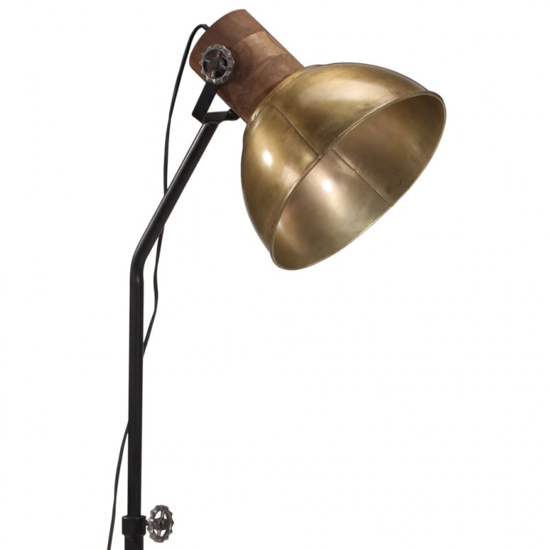Lampa stojąca, 25 W, antyczny mosiądz, 30x30x100-150 cm, E27