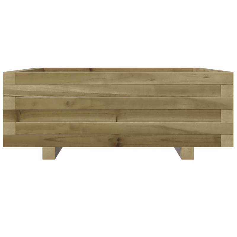 Donica ogrodowa, 70x70x26,5 cm, impregnowane drewno sosnowe