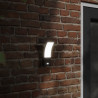 Zewnętrzne kinkiety LED z czujnikami, 2 szt., czarne, aluminium