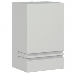 Kinkiet zewnętrzny, srebrny, stal nierdzewna