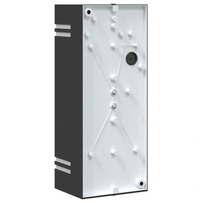 Kinkiet zewnętrzny, czarny, stal nierdzewna