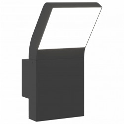 Zewnętrzny kinkiet LED, czarny, odlewane aluminium