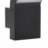Zewnętrzny kinkiet LED, czarny, odlewane aluminium