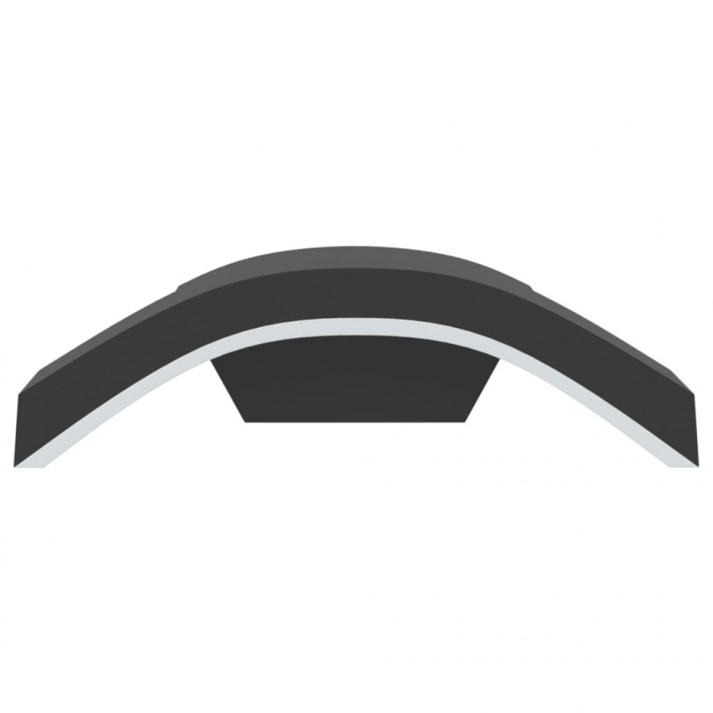 Kinkiety zewnętrzne LED, 2 szt., czarne, odlewane aluminium