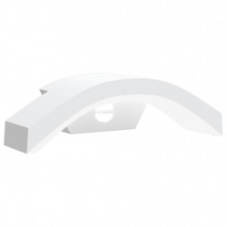 Zewnętrzny kinkiet LED z czujnikiem, biały, odlewane aluminium