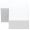 Zewnętrzny kinkiet LED z czujnikiem, biały, odlewane aluminium