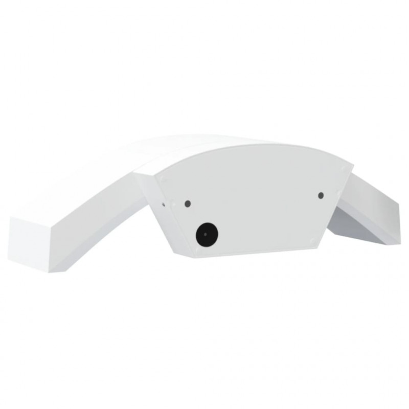 Zewnętrzny kinkiet LED z czujnikiem, biały, odlewane aluminium