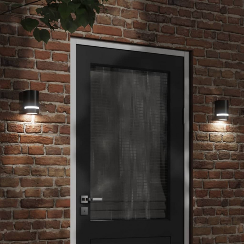 Kinkiet zewnętrzny, czarny, odlewane aluminium