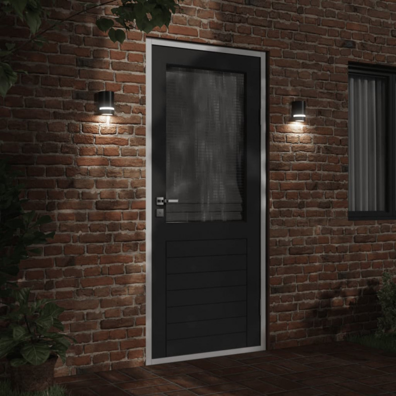Kinkiet zewnętrzny, czarny, odlewane aluminium