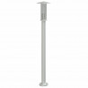 Lampa ogrodowa na słupku, srebrna, 100 cm, stal nierdzewna