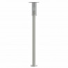Lampa ogrodowa na słupku, srebrna, 100 cm, stal nierdzewna