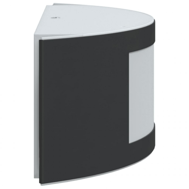 Kinkiety zewnętrzne, 2 szt., czarne, stal nierdzewna