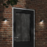Kinkiety zewnętrzne, 2 szt., czarne, odlewane aluminium