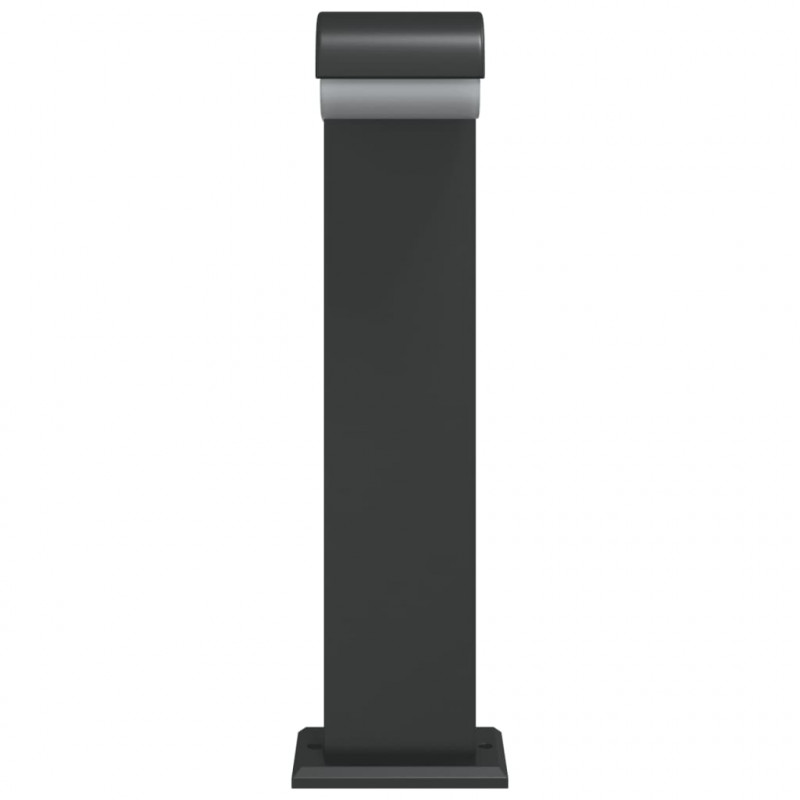 Zewnętrzne lampy stojące, 3 szt., czarne, 50 cm, aluminium