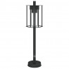 Lampa ogrodowa stojąca, czarna, 60 cm, stal nierdzewna