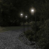 Lampa ogrodowa stojąca, czarna, 100 cm, stal nierdzewna