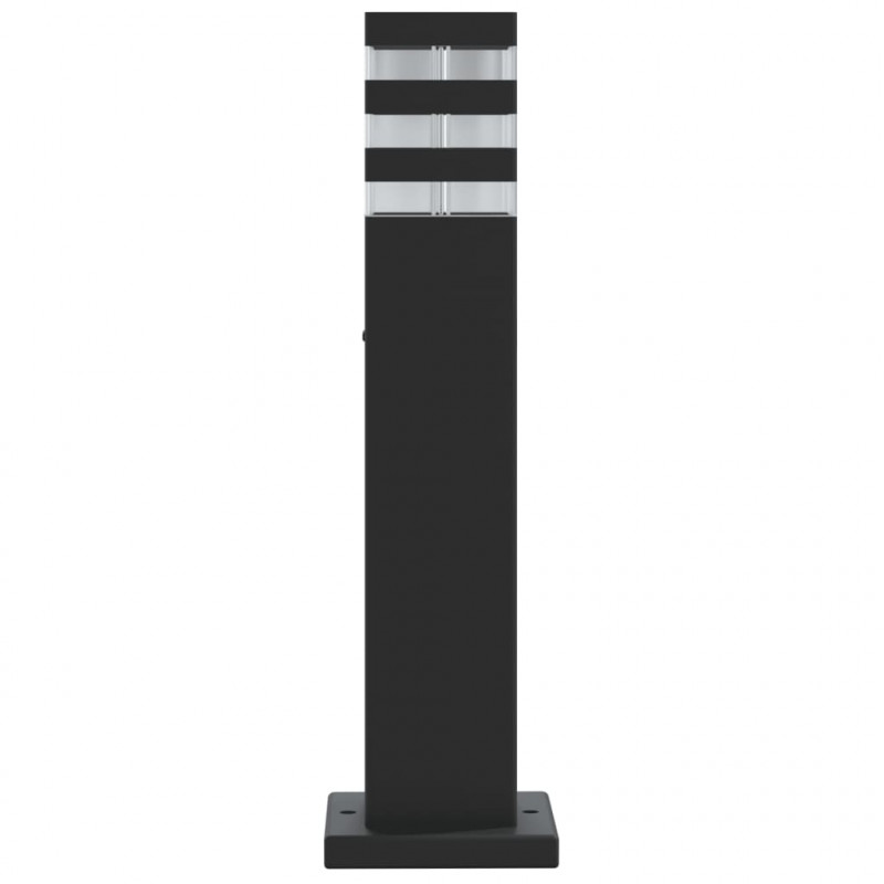 Zewnętrzna lampa stojąca, czarna, 50 cm, aluminium