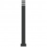 Zewnętrzne lampy stojące, 3 szt., czarne, 110 cm, aluminium