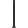 Zewnętrzne lampy stojące, 3 szt., czarne, 110 cm, aluminium