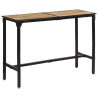 Stolik barowy, 150x55x107 cm, surowe lite drewno mango