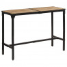 Stolik barowy, 150x55x107 cm, surowe lite drewno mango