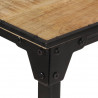 Stolik barowy, 150x55x107 cm, surowe lite drewno mango