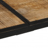 Stolik barowy, 150x55x107 cm, surowe lite drewno mango