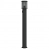 Lampa ogrodowa słupek z gniazdkiem, czarna, 110 cm, stal