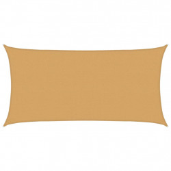 Żagiel przeciwsłoneczny, 160 g/m², piaskowy, 2,5x5 m, HDPE