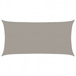 Żagiel przeciwsłoneczny, 160 g/m², jasnoszary, 2,5x4,5 m, HDPE