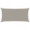 Żagiel przeciwsłoneczny, 160 g/m², jasnoszary, 2,5x4,5 m, HDPE