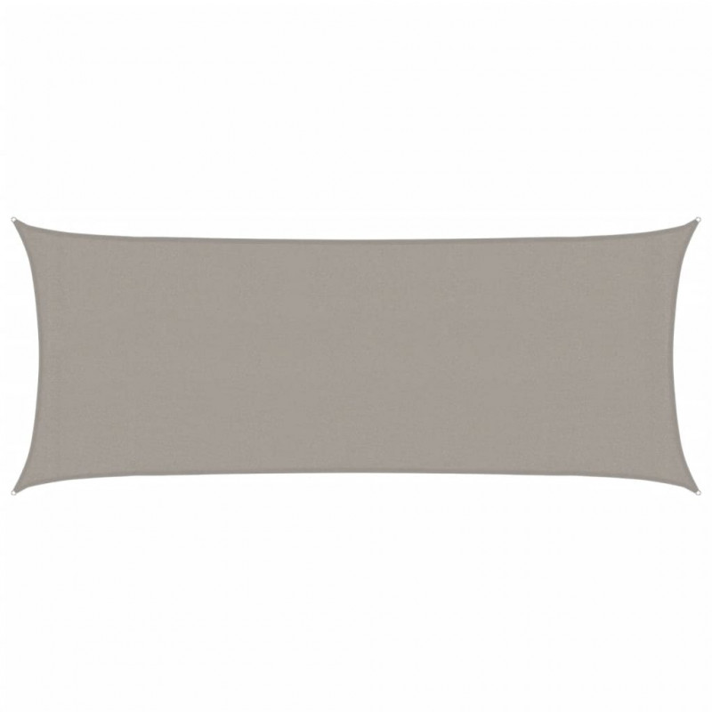 Żagiel przeciwsłoneczny, 160 g/m², jasnoszary, 2x4,5 m, HDPE