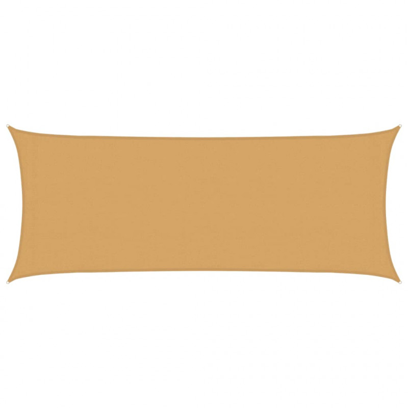 Żagiel przeciwsłoneczny, 160 g/m², piaskowy, 2x5 m, HDPE