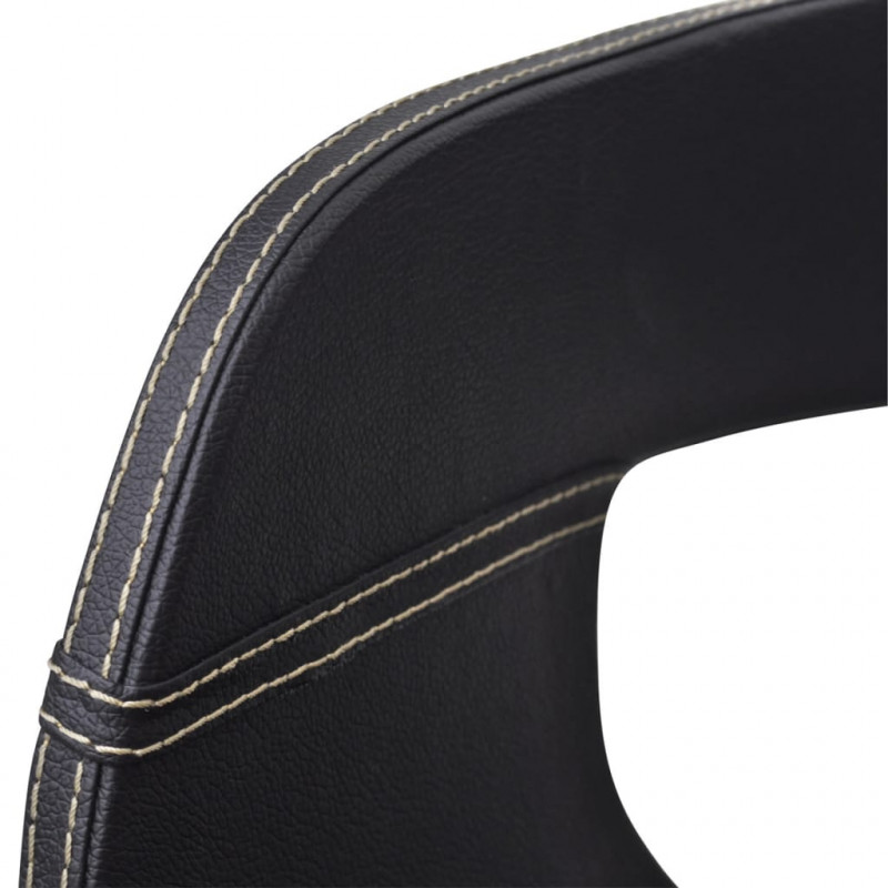 Krzesła do jadalni, 4 szt., czarne, gięte drewno i ekoskóra