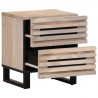 Szafki nocne, 2 szt., 40x34x46 cm, bielone drewno mango