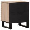 Szafki nocne, 2 szt., 40x34x46 cm, bielone drewno mango