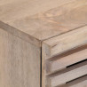 Szafki nocne, 2 szt., 40x34x46 cm, bielone drewno mango