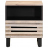 Szafki nocne, 2 szt., 40x34x46 cm, bielone drewno mango
