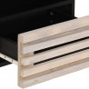 Szafki nocne, 2 szt., 40x34x46 cm, bielone drewno mango