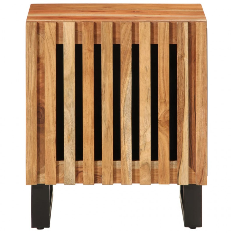 Szafki nocne, 2 szt., 40x34x46 cm, lite drewno akacjowe