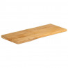 Blat stołu, 90x40x3,8 cm, naturalna krawędź, lite drewno mango
