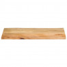 Blat stołu, 120x60x3,8 cm, naturalna krawędź, lite drewno mango