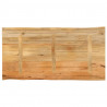 Blat stołu, 120x60x3,8 cm, naturalna krawędź, lite drewno mango