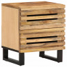 Szafki nocne, 2 szt., 40x34x46 cm, lite surowe drewno mango