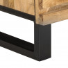 Szafki nocne, 2 szt., 40x34x46 cm, lite surowe drewno mango